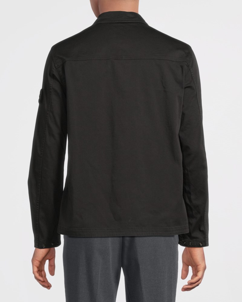 Stone Island Overshirt stretch cotton satin 1200010 overshirts herr – bild 3