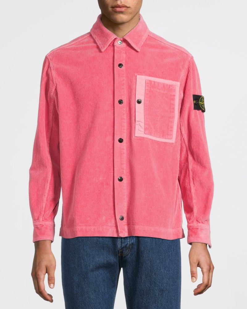 Stone Island Overshirt 1200016 cotton corduroy 800 overshirts herr – bild 2