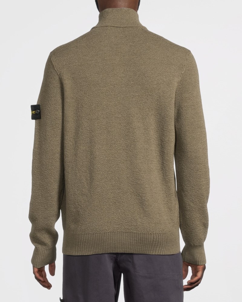 Stone Island Stickad tröja loose-fit zip-up with pockets herr – bild 4