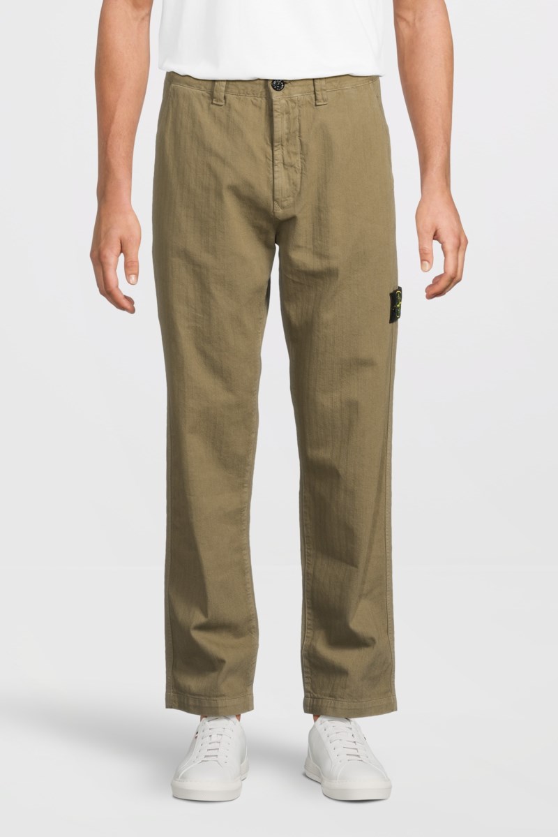 Stone Island Byxa 3100052 cotton herringbone – bild 2