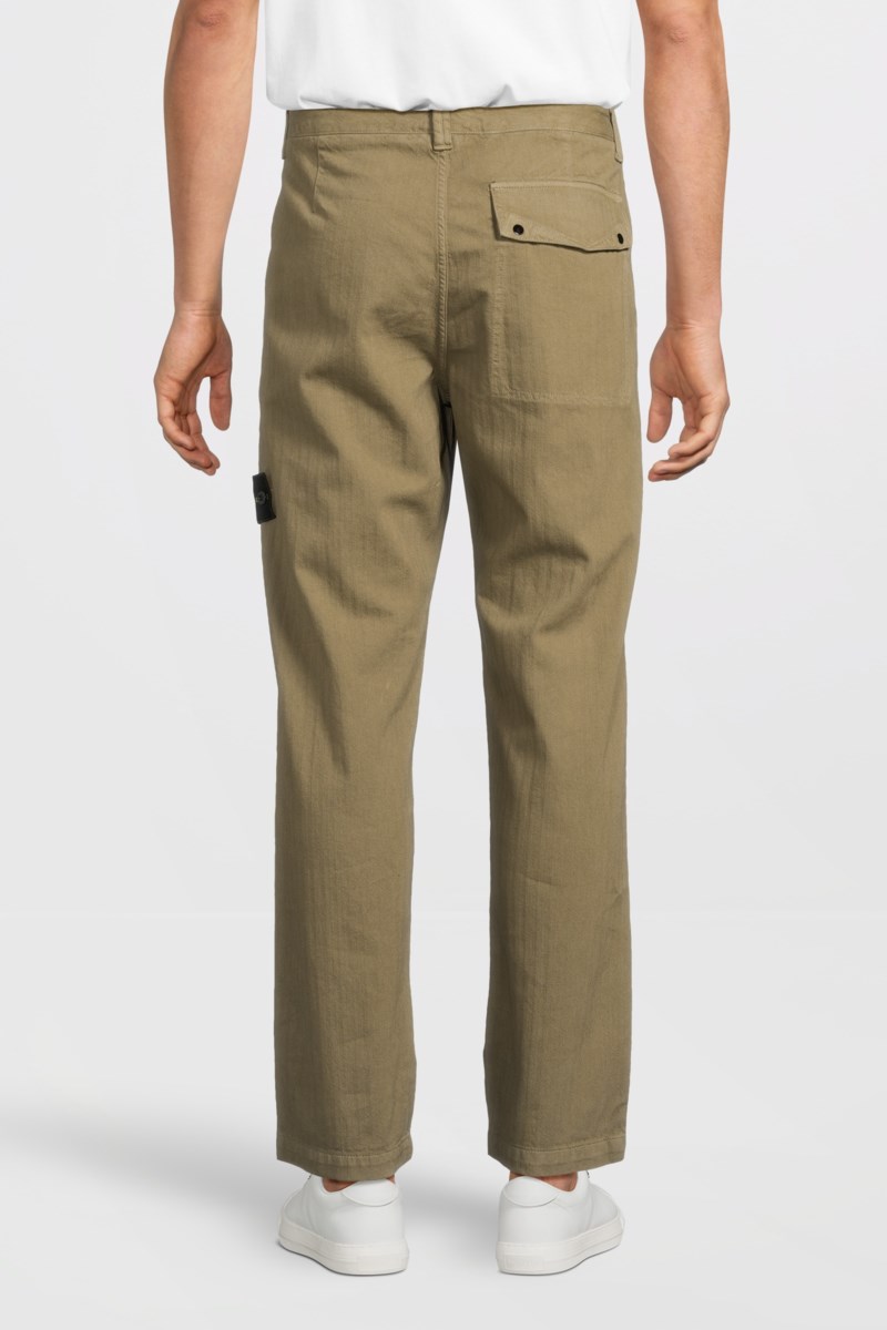 Stone Island Byxa 3100052 cotton herringbone – bild 3