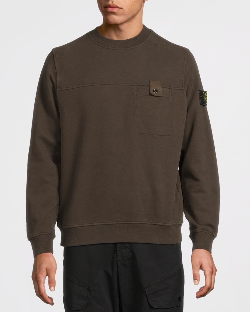 Stone Island Sweatshirts 6100038 brushed cotton fleece herr – bild 2