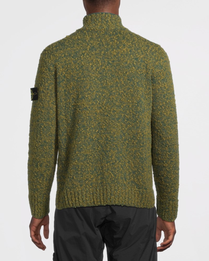 Stone Island Tröja 5100032 speckled wool nylon herr – bild 3