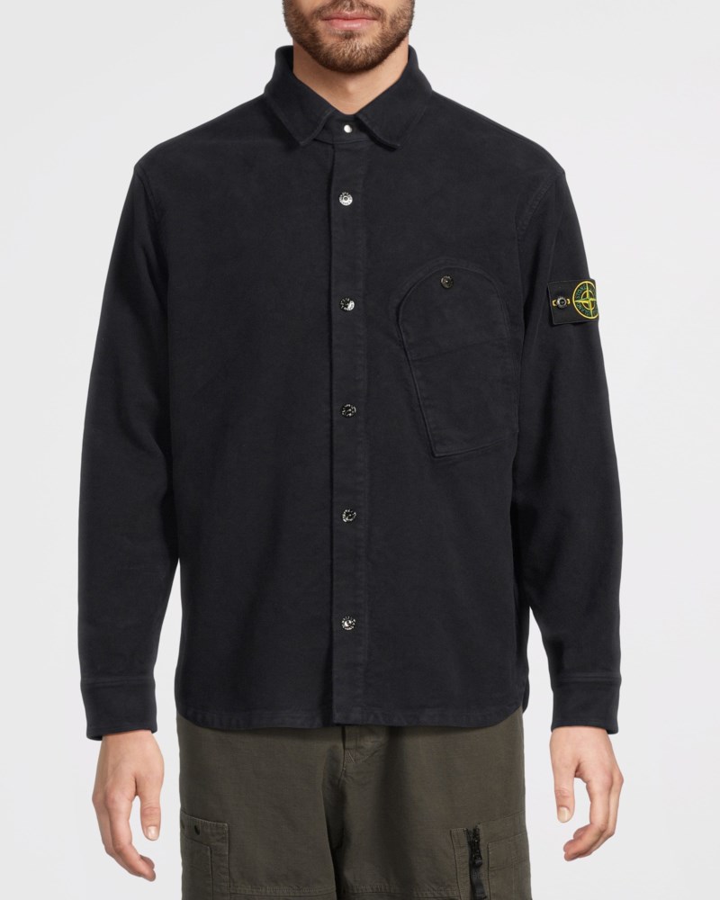 Stone Island Overshirt 1200030 cotton moleskin-tc overshirts herr – bild 2