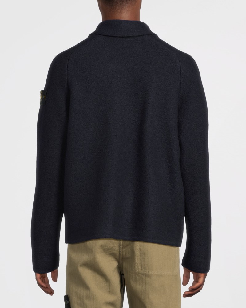 Stone Island Cardigan regular-fit with raglan sleeves herr – bild 4