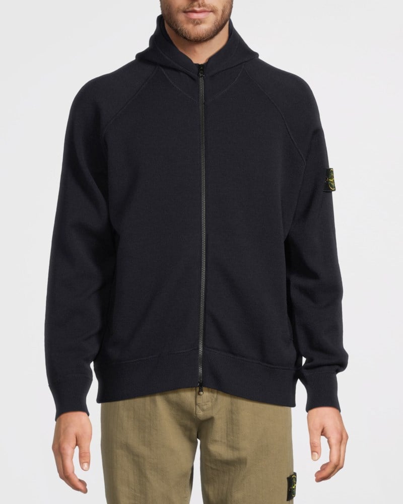 Stone Island Hoodie 5100062 stretch wool herr – bild 2