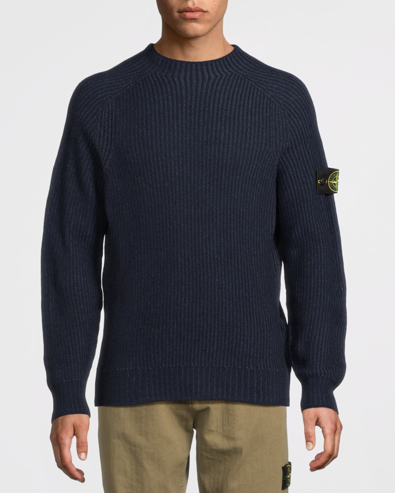 Stone Island Stickad tröja loose-fit reversible with raglan sleeves herr – bild 2