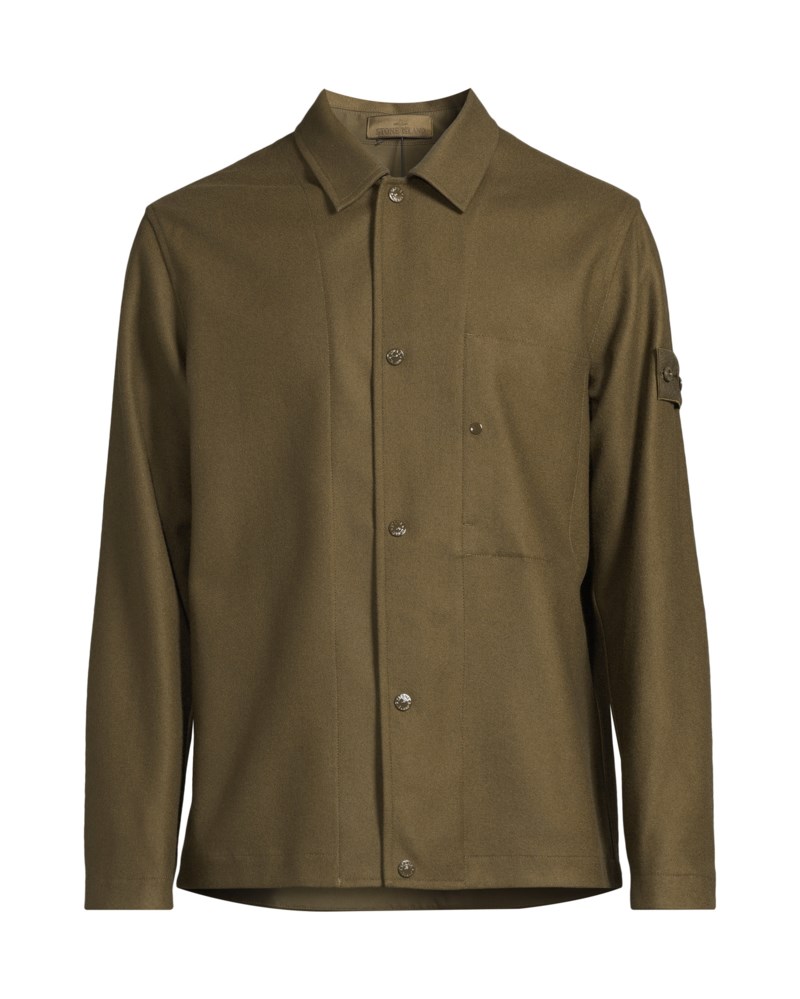 Overshirt 1200020 wool nylon flannel ghost