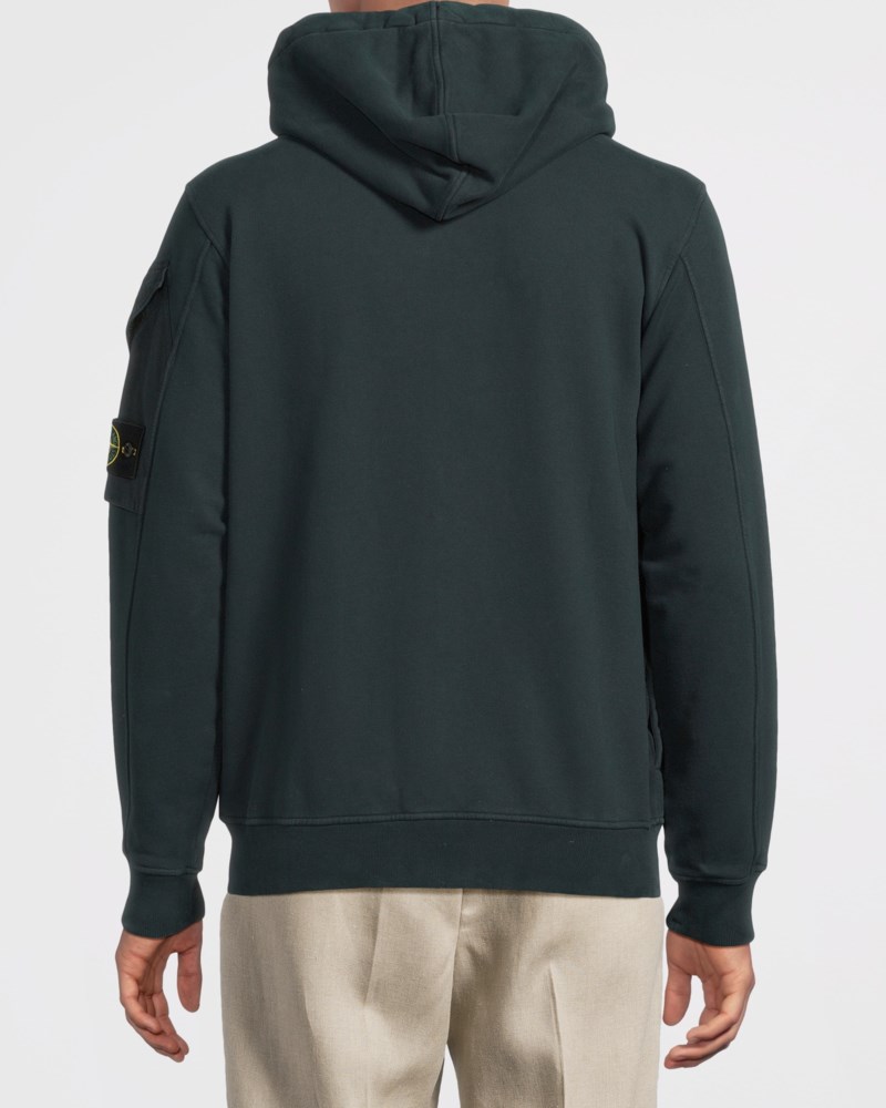 Stone Island Hoodie brushed cotton fleece 6100016 herr – bild 3