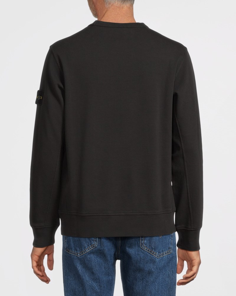 Stone Island Sweatshirt 6100017 cotton interlock herr – bild 3