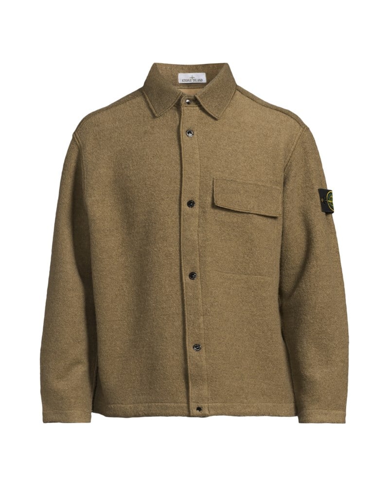 Overshirt comfort-fit snap-front with chest pocket