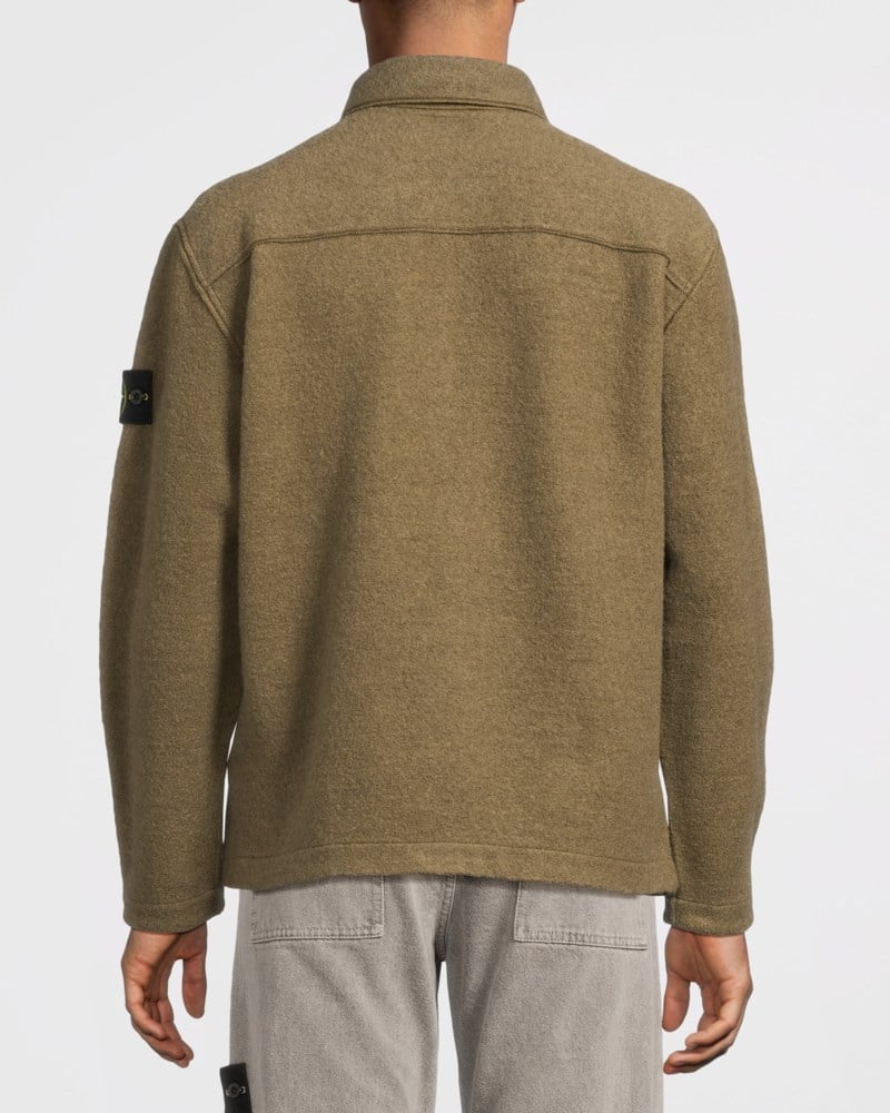 Stone Island Overshirt comfort-fit snap-front with chest pocket skjortor & blusar herr – bild 4