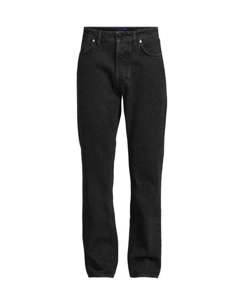 Jeans regular-straight-fit with reflective lamination