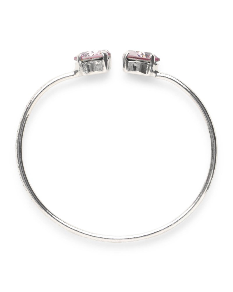 Armband heart light amethyst silver 2