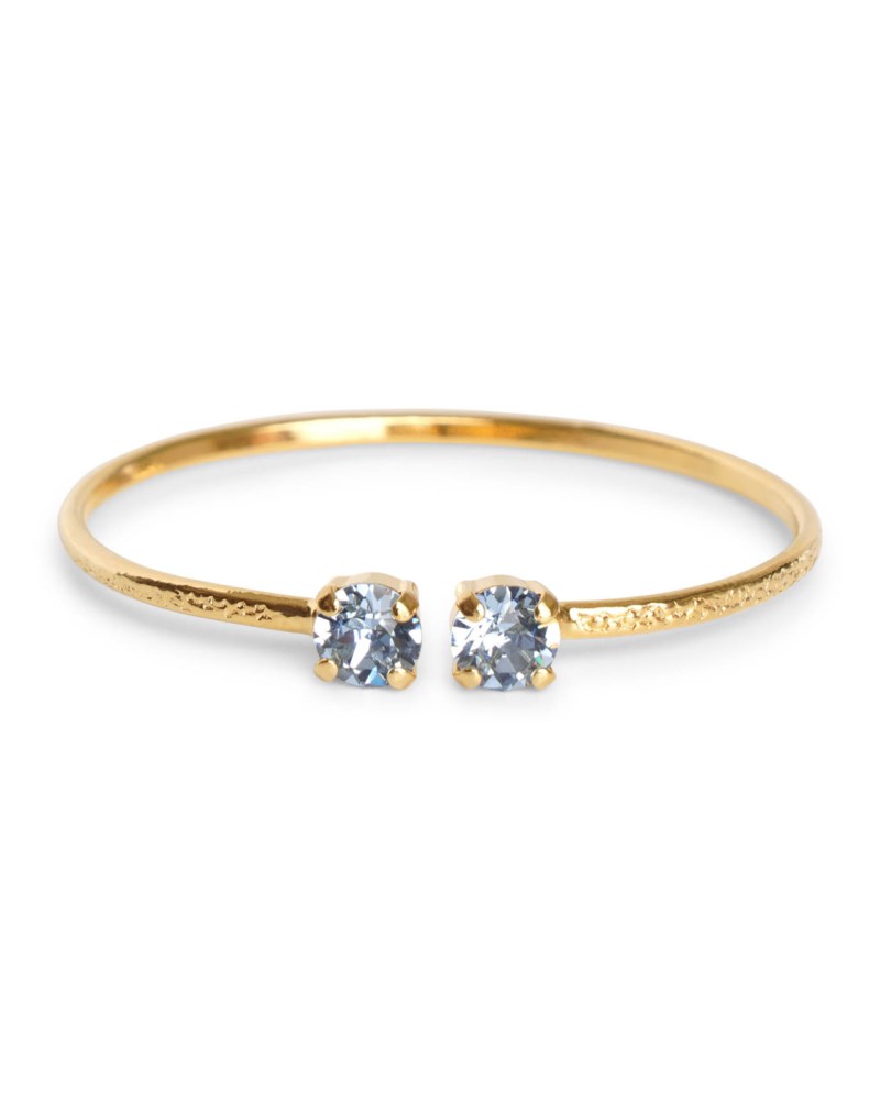 Armband girls bracelet gold light sapphire guld 1