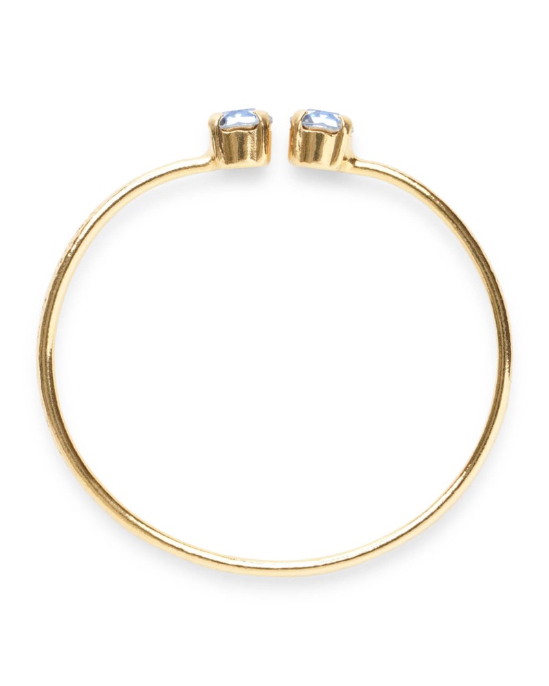 Armband girls bracelet gold light sapphire guld 2