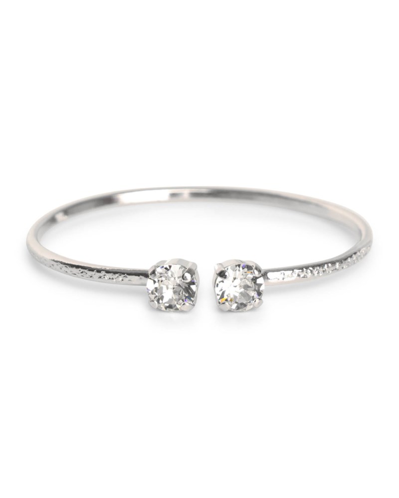 Armband girls bracelet rhodium crystal silver 1