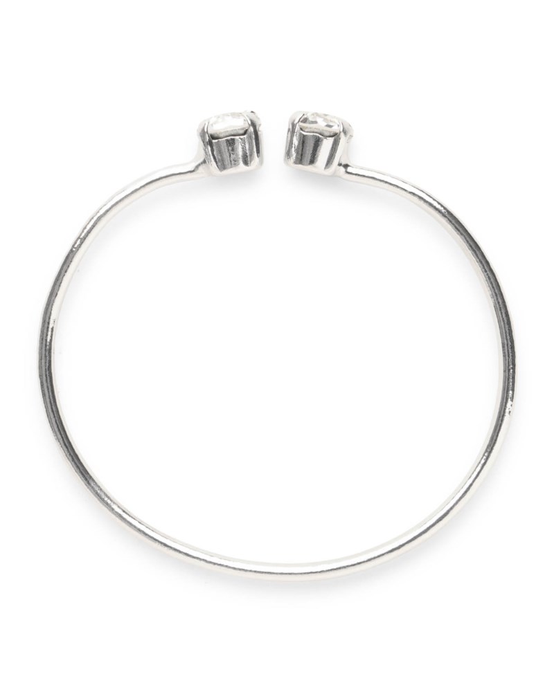 Armband girls bracelet rhodium crystal silver 2
