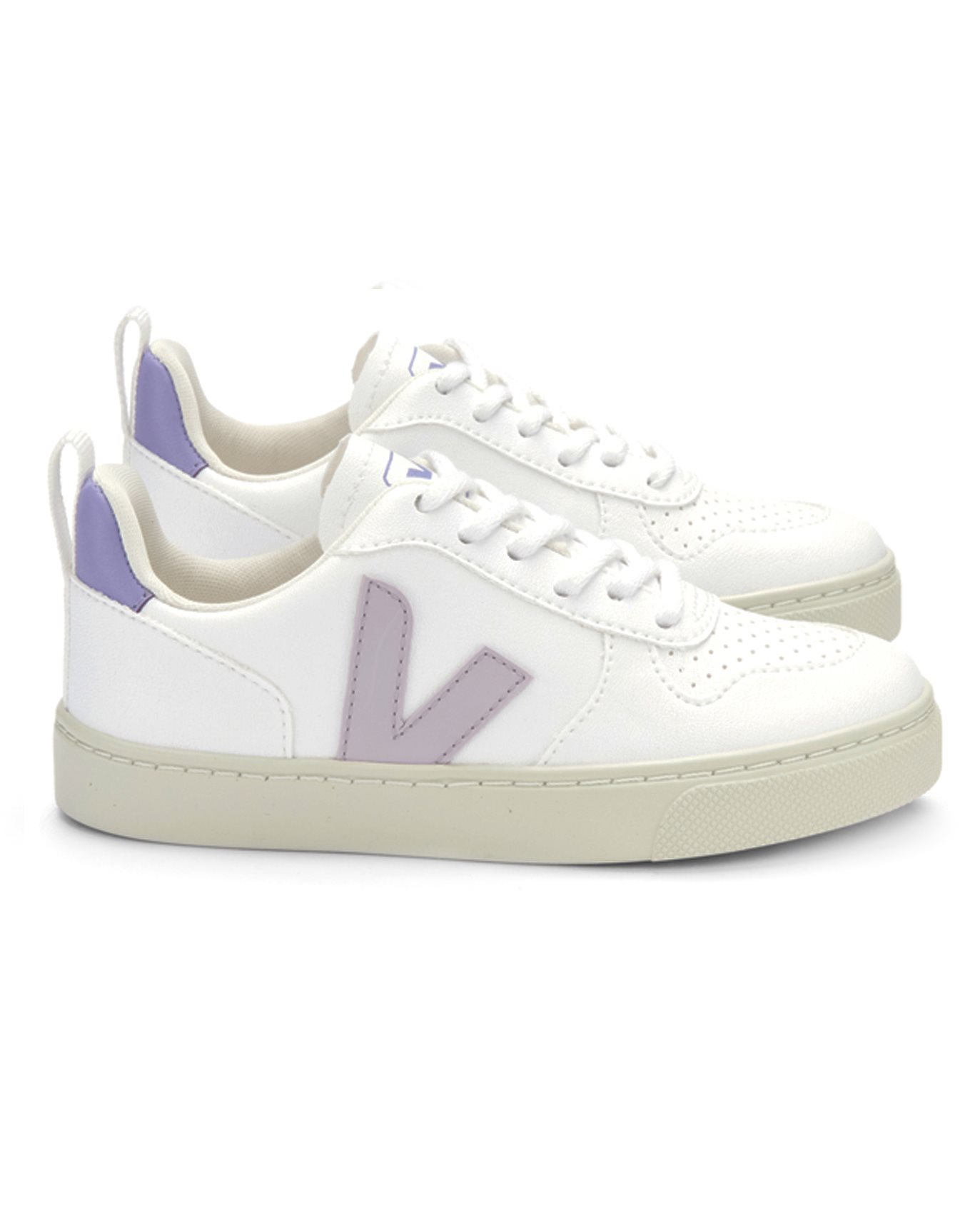 Veja Sneakers v10 cwl laces white parme lavande NK