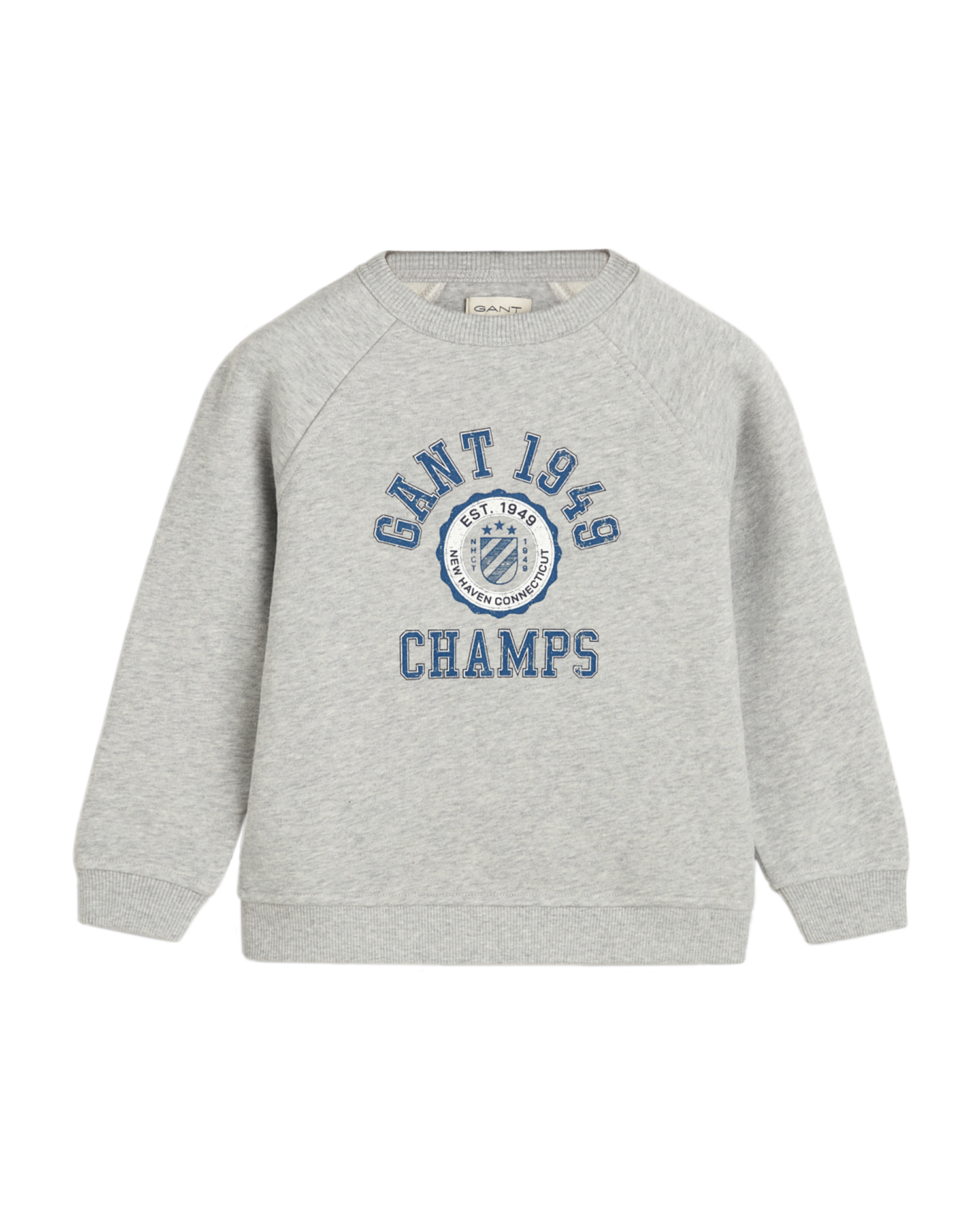 GANT Sweater gant 1949 raglan c neck light grey melange NK