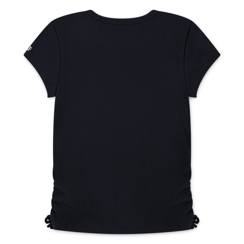 Topp ruched side bow baby tee 2