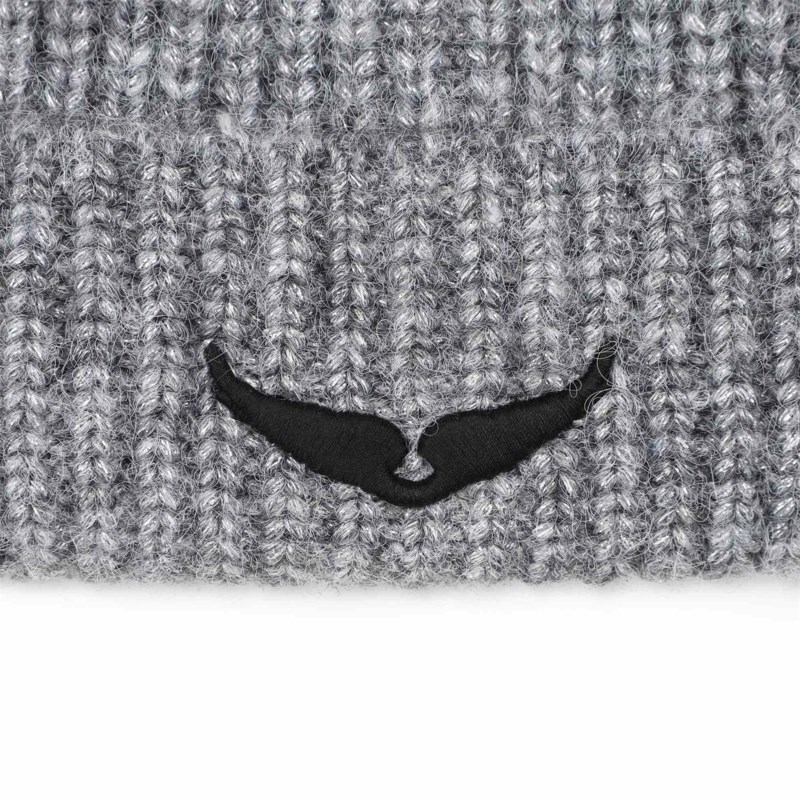 Mössa pull on wings heather grey 3