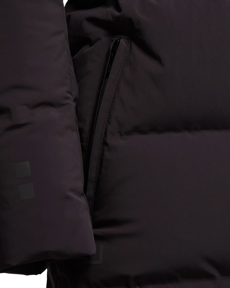 Lång dunkappa infinity down coat dark olive 3
