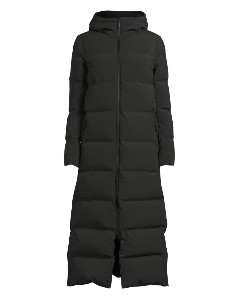 Lång dunkappa infinity down coat dark olive 1