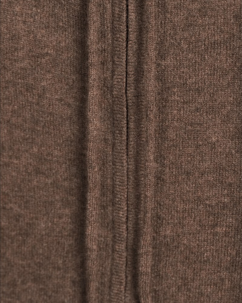 Hoodie zip cacao 5