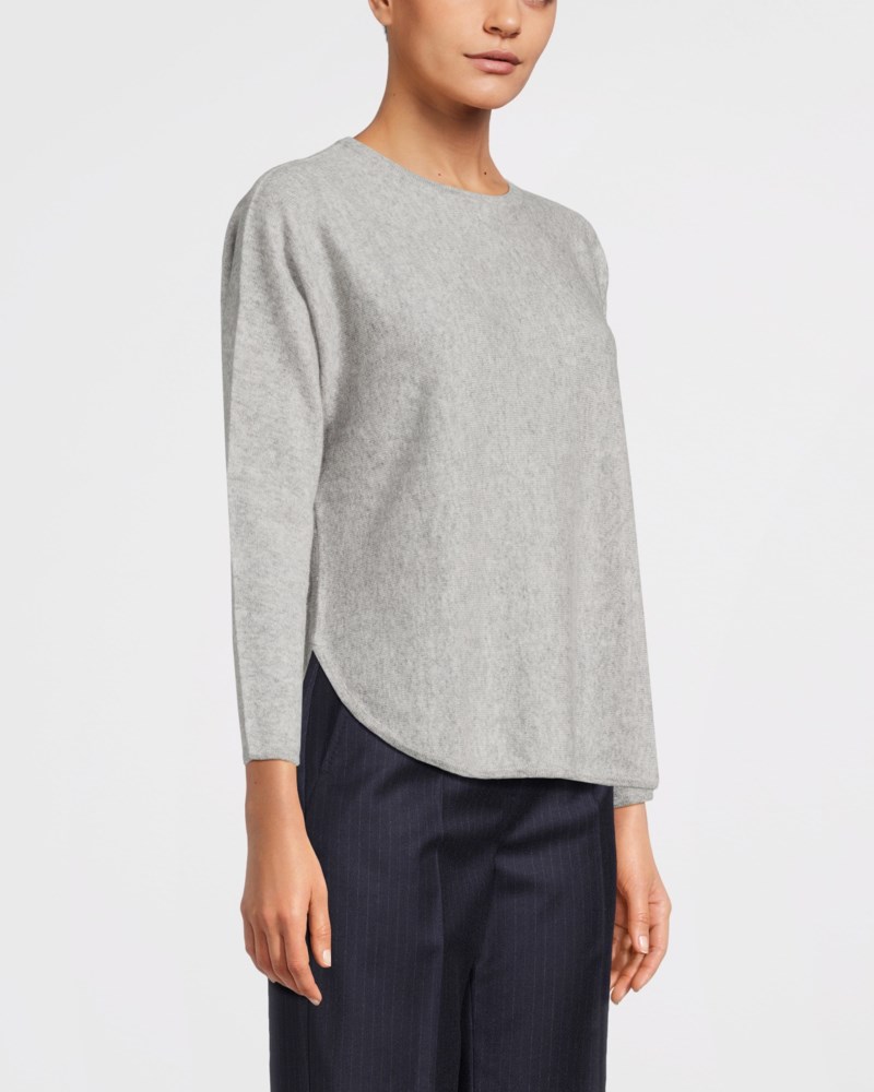Tröja curved denim blue 3