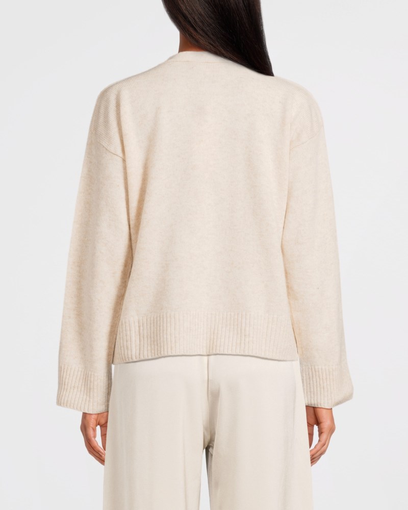 Kofta v-neck wide mink 4
