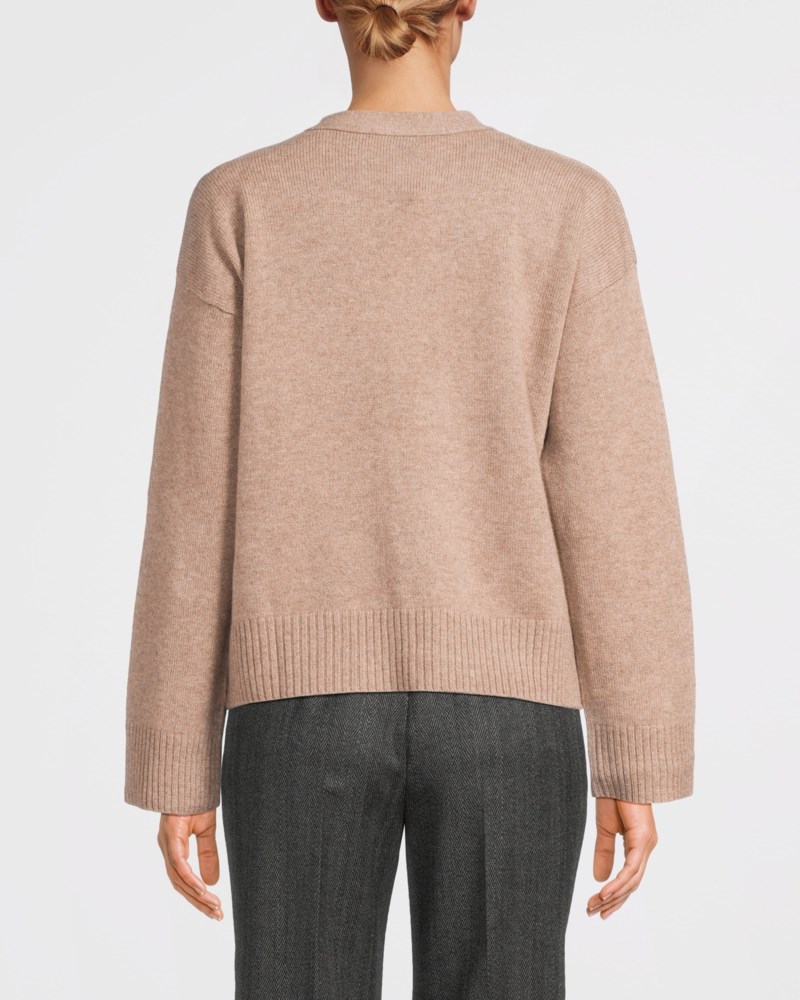Kofta v-neck wide mink 4