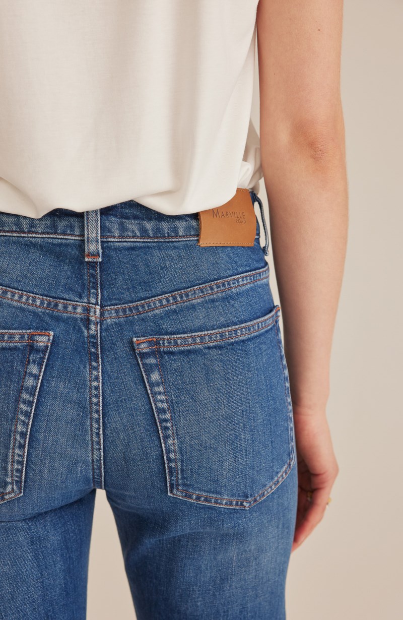 Marville Road Jeans the straight denim short dam – bild 4