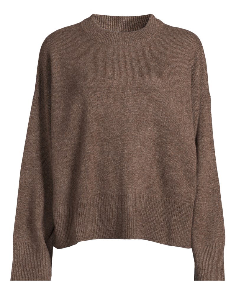 Tröja boxy o-neck cacao 7