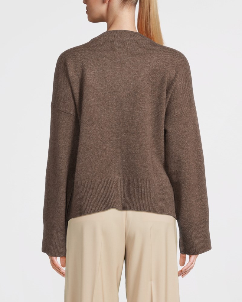 Tröja boxy o-neck cacao 10