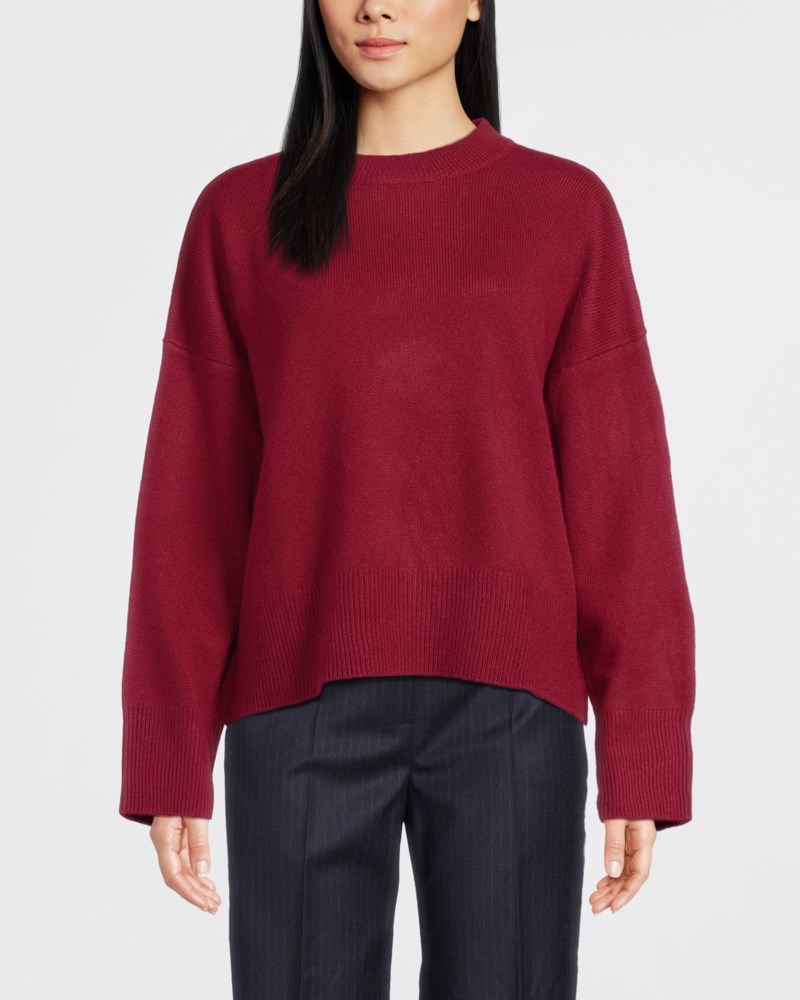 Tröja boxy o-neck cacao 2
