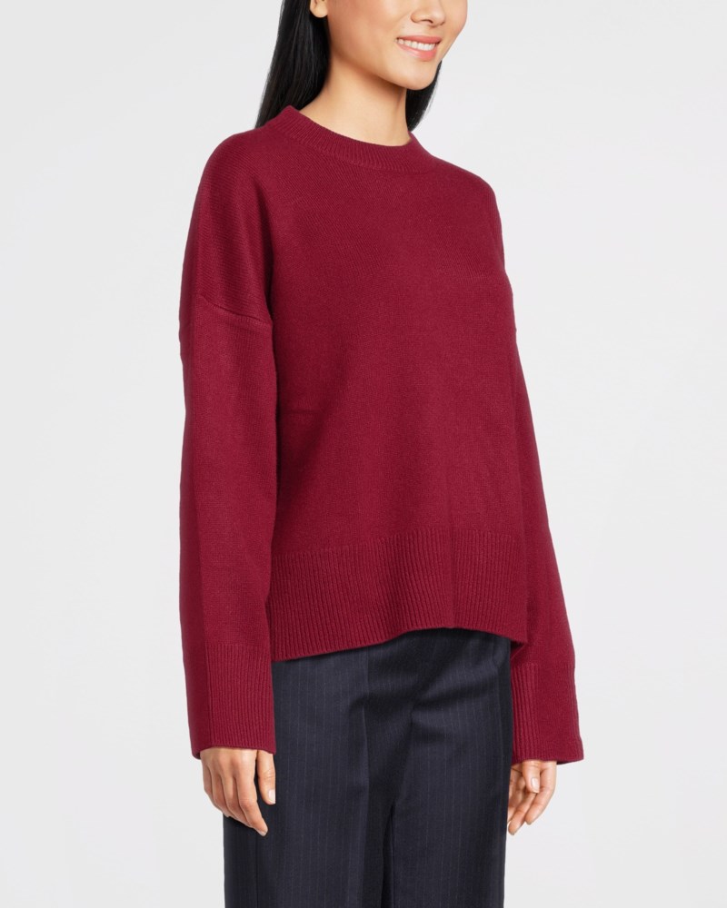 Tröja boxy o-neck cacao 3