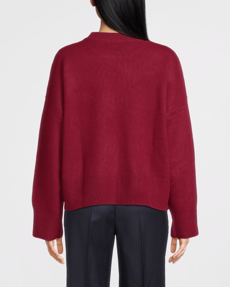 Tröja boxy o-neck cacao 4