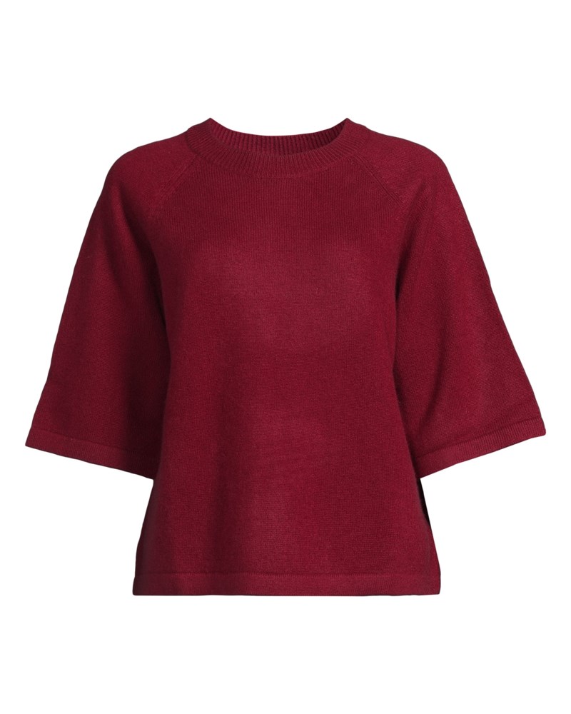 T-shirt raglan oversized bordeaux 1