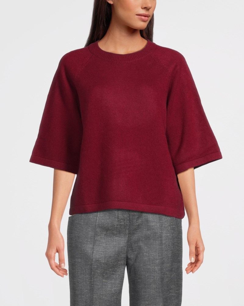 T-shirt raglan oversized bordeaux 2