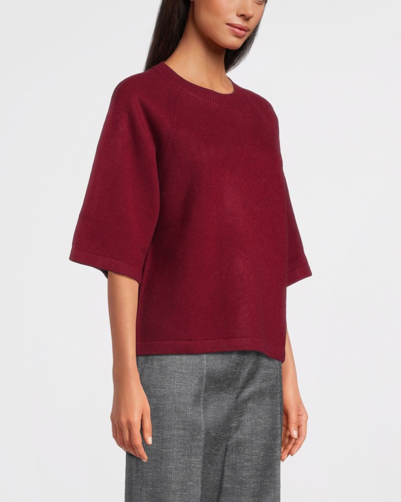 T-shirt raglan oversized bordeaux 3