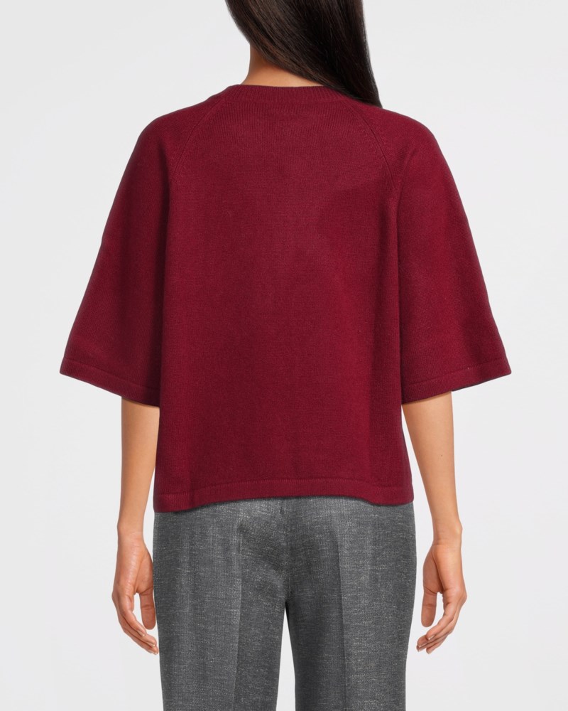 T-shirt raglan oversized bordeaux 4