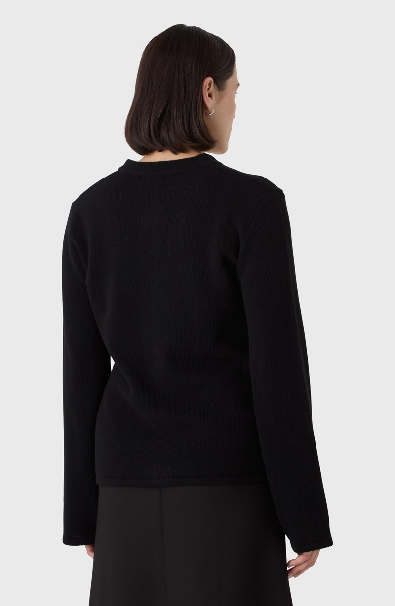 Kofta the elise wool svart 3