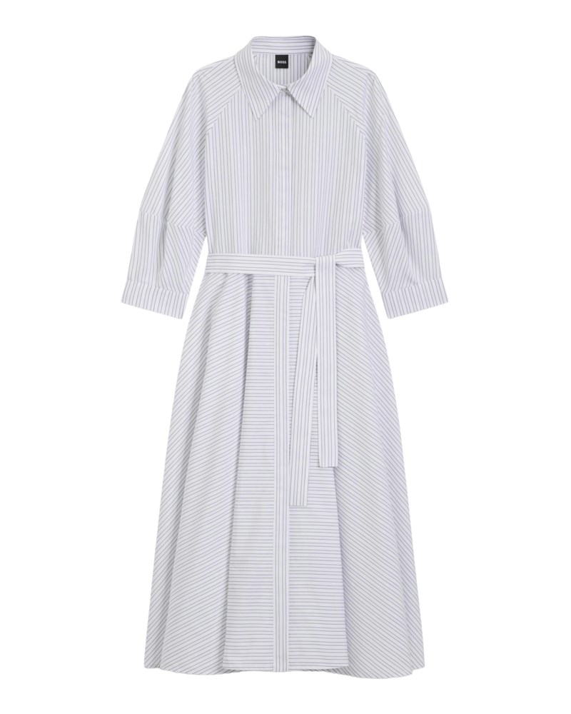 Boss Shirt dress in striped cotton poplin skjortklänningar dam – bild 5