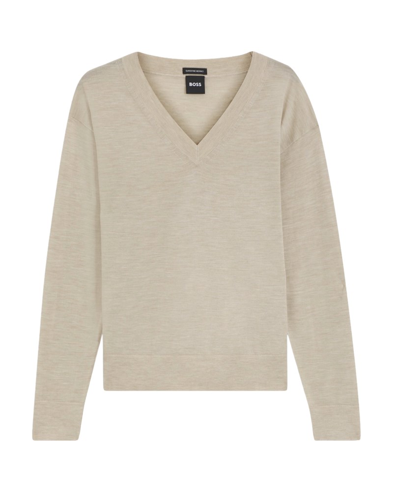 Boss Merino wool sweater stickade tröjor dam – bild 5
