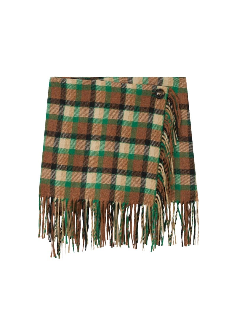 Kjol aera blanket mini fringe wrap