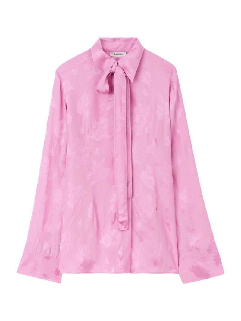Blus euni jacquard rose