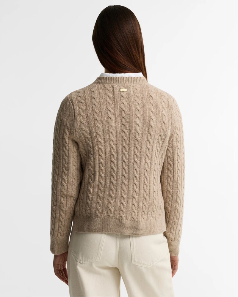 Barbour Tröja ashdown cable knitted dam – bild 4