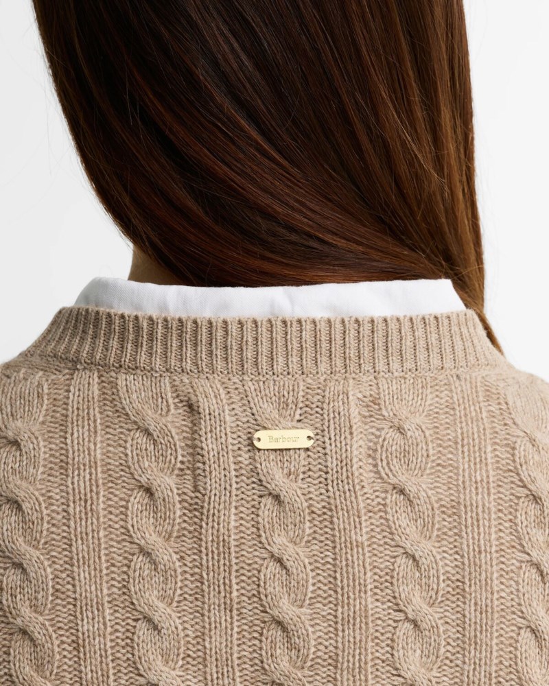 Barbour Tröja ashdown cable knitted dam – bild 6