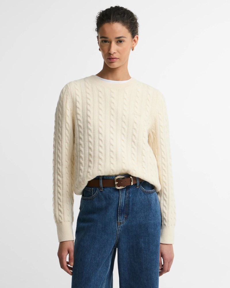Barbour Tröja ashdown cable knitted dam – bild 2